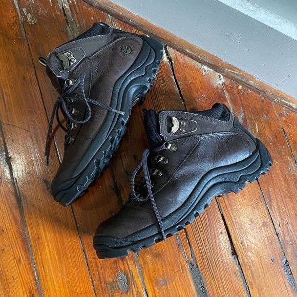 Timberland Brown Hiking Walking Trail Performance Boots Size 9.5 - Picture 1 of 11